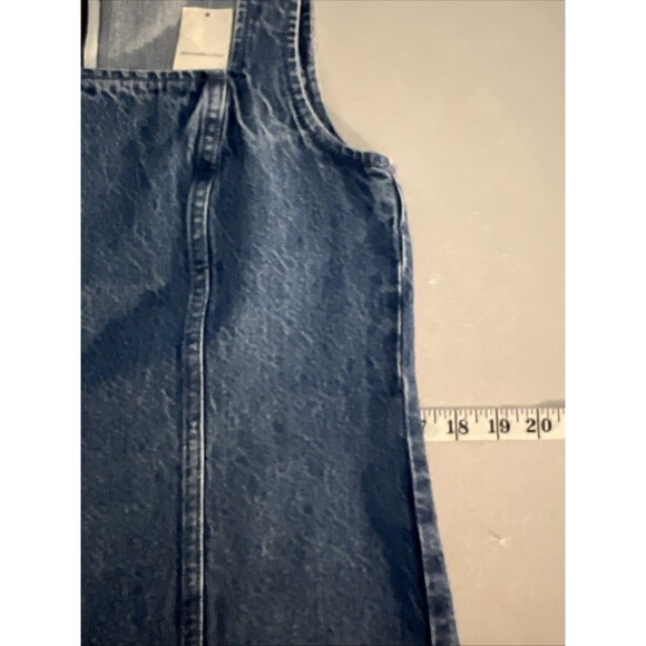 Abercrombie & Fitch Mila Denim Mini Dress Womens Small Blue Square Neck NWT - Picture 8 of 10